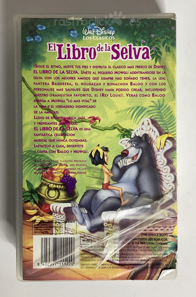 Película VHS El Libro de la Selva – Walt Disney Los Clásicos (Diamante ...