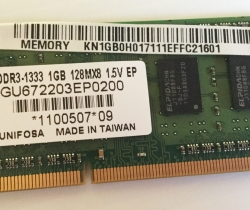 SO-DIMM Unifosa  GU672203EP0200 (1GB DDR3 PC3-10600 1333MHz 204-pin)