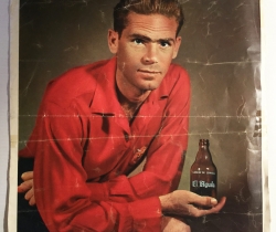Lámina de Puchades anunciando Cerveza El Águila años 50