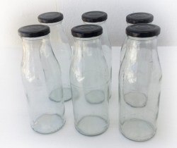 Lote 6 botellas de vidrio 500ml