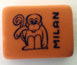 Goma de borrar Milán serie animales años 80 Nº445