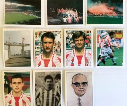 Lote 10 cromos de la Real Sporting de Gijón Su historia en cromos. Milano Sport. Cromosol.