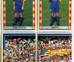 Lote 4 cromos Valencia CF Toda su historia en cromos 1919 – 1996 Colección Este