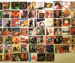 Cromos portadas de discos de vinilo de los años 80