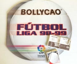 Álbum Bollycao Liga 98/99 LFP con 57 cromos + reversos