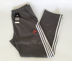 Adidas Pantalón Deportivo Largo Gris con rayas blancas Nuevo a estrenar