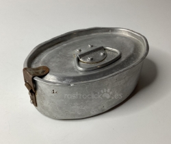 Antigua fiambrera de aluminio años 50 marca MMM Nº 12