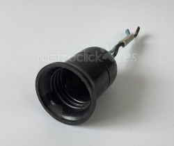 Antiguo porta lámparas casquillo de plástico