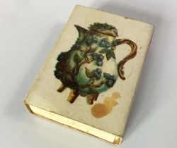 Caja vacía de cerillas – Fósforos – Cerámica Alemana – 12 Jarra – Fosforera Española