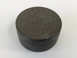 Cajita metálica de Farmacia Pallarés