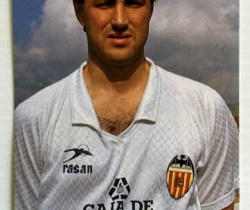 Calendario de bolsillo del jugador Cotino del Valencia CF – 1990