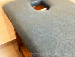 Camilla fija de madera para masajes