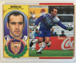 Cromo Ediciones Este – Liga 96/97 – Monchi Sevilla Fútbol Club