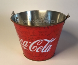 Cubo de metal Coca Cola