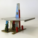 Estación de servicio P-7 Mini Cars 1960 Anguplas Plastilandia