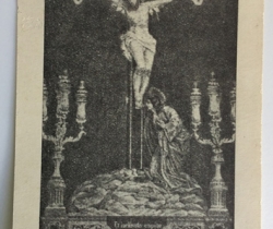 Estampa Recuerdo Bodas de Oro sacerdotales – 1898 / 1948 – Santísimo Cristo de la Salud