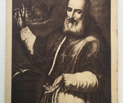 Estampa del Beato Juan de Ribera con Oración – Imprenta Nácher – Valencia – Años 30