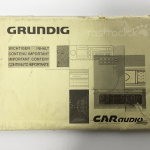 Manual Grundig Car Audio SCC 1500 VD / 1501 / 1502 VD