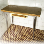 Mesa de Cocina Extensible Tipo Libro Vintage Años 70