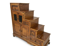 Mueble escalera colonial rústico de México