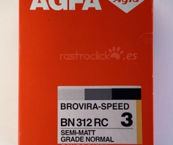 Papel fotográfico AGFA BROVIRA-SPEED BN 312 RC 8,9X12,7cm
