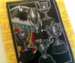 Parche de tela termoadhesivo Valencia CF Copas y escudo