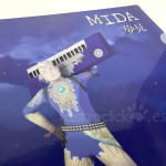 Portafolios de MSI y personajes de la película en 3D MIDA