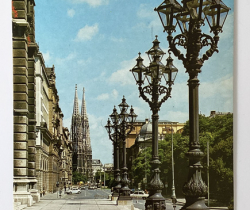 Postal de Viena circulada en 1989