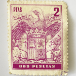 Sello Timbre Móvil 2 pesetas