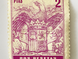 Sello Timbre Móvil 2 pesetas