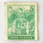Sello Timbre móvil de 5 pesetas