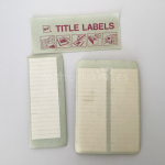 Lote de adhesivos para diapositivas GAF Title Labels