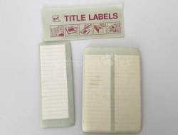 Lote de adhesivos para diapositivas GAF Title Labels