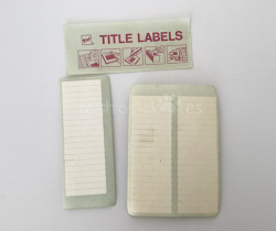 Lote de adhesivos para diapositivas GAF Title Labels