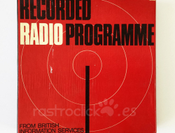 Programa de radio grabado en cinta magnética por: British Information Services
