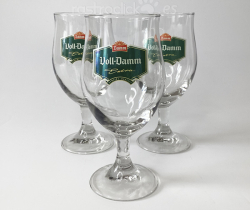 Lote de 3 copas tulipa de cerveza Voll-Damm – 17 CM