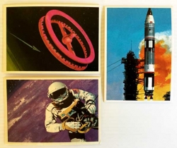 Lote 3 cromos Dunkin Supercromo El Espacio 1969