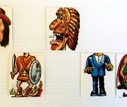 Lote 5 cromos Super Comix años 80