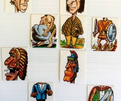 Lote 9 cromos Super Comix años 80