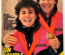 Revista illustré avec télé Hebdo – nº 8 – 1984 – Michela Figini et Max Julen un couple en or