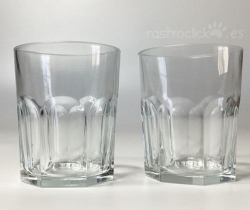 Lote de 2 vasos de vidrio Duralex